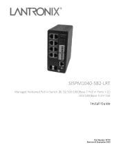 Lantronix SISPM1040-582-LRT Installation Guide Rev H PDF 1.61 MB