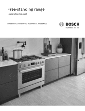 Bosch HGS8055UC Installation Instructions