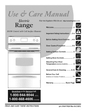 Frigidaire FEF326FQ Use and Care Guide