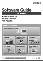 Canon PowerShot S95 Software Guide for Windows