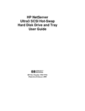 HP LH4r Ultra3 SCSI Hot-Swap Hard Disk Drive and Tray User Guide