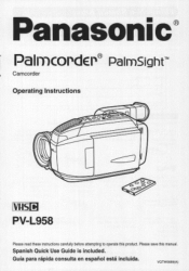 Panasonic PVL958 PVL958 User Guide