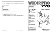Weider Weevbe2295 Instruction Manual