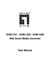 LevelOne GVM-1220 Manual