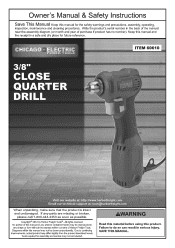 Harbor Freight Tools 60610 User Manual