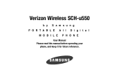 Samsung SCH-U550 User Manual (user Manual) (ver.f4) (English)