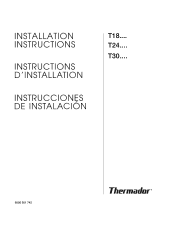 Thermador T24IR70NSP Installation Instructions