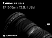 Canon EF 16-35mm f/2.8L USM User Manual