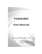 Pyle PDWM2800 PDWM2800 Manual 1
