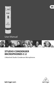 Behringer STUDIO CONDENSER MICROPHONES C-2 Manual