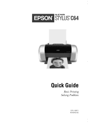 Epson Stylus C64 Quick Reference Guide