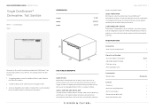 Fisher and Paykel DD24SCTW9 N Quick Reference guide