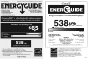 Fisher and Paykel RF170BRPUX6 N Energy Label