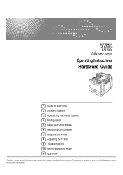 Ricoh Aficio SP 8200DN Hardware Guide