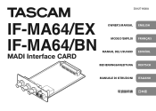 TASCAM IF-MA64/EX IF-MA64/EX IF-MA64/BN Owners Manual