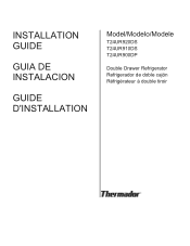 Thermador T24UR910DS Installation instructions