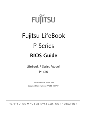 Fujitsu P1620 P1620 BIOS Guide