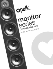 Polk Audio Monitor 65T Owners Manual