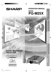 Sharp PG-M25XL Operation Manual