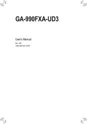 Gigabyte GA-990FXA-UD3 Manual