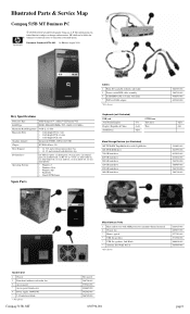 HP 515B Illustrated Parts & Service Map: Compaq 515B MT Business PC