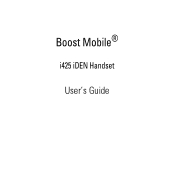 Motorola i425 User Guide