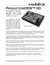 Vaddio ProductionVIEW HD ProductionVIEW HD Tech Specs