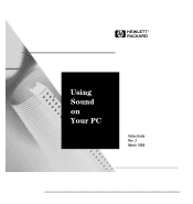 HP Workstation x1000 hp workstations general - audio manual
