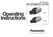 Panasonic WVBP500 WVBP500 User Guide
