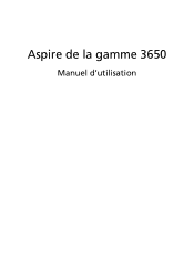 Acer Aspire 3650 Aspire 3650 User's Guide FR