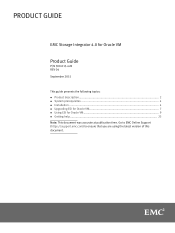Dell VNX5700 EMC Storage Integrator 4.0 for Oracle VM Product Guide