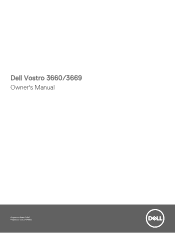 Dell Vostro 3669 3660 Owners Manual