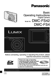 Panasonic DMC FS42 Digital Still Camera