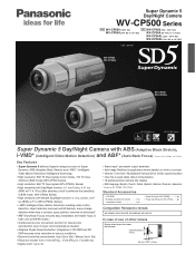 Panasonic WV-CP500 WV-CP500 Series Cameras Brochure