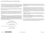 Sony VGC-RB49 Limited Warranty Statement (for refurbished products)