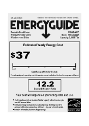 Frigidaire FFRE0533S1 Energy Guide