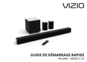 Vizio SB3851-C0 Quickstart Guide (French)