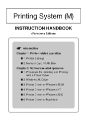 Kyocera KM-1510 Printing System M Instruction Handbook (Functions Edition)