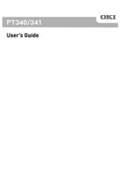 Oki PT340 PT340/PT341 Users Guide