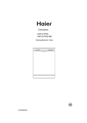 Haier DW12-PFE2 User Manual