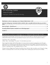 HP ProLiant BL660c ISS Technology Update Volume 8, Number 1