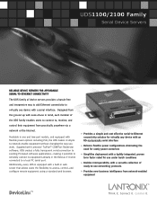 Lantronix UDS2100 UDS1100/UDS2100 - Product Brief