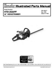 Tanaka HTD-2526PF Parts List
