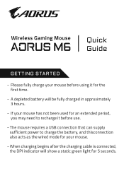 Gigabyte AORUS M6 Quick guide