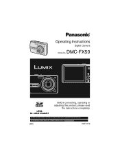 Panasonic DMCFX50K Digital Still Camera-english/ Spanish
