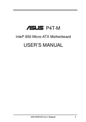 Asus P4T-M P4T-M User Manual
