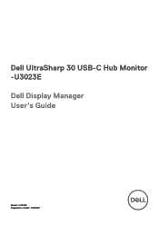 Dell U3023E Display Manager Users Guide