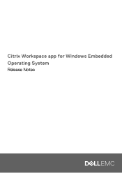 Dell Wyse 5470 Citrix Workspace app for Windows Embedded Operating System Release Notes