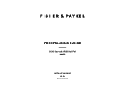 Fisher and Paykel OR30SCG6R1 Installation Guide Dual Fuel Cooker