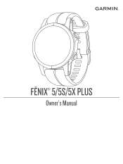 Garmin fenix 5X Plus Owners Manual